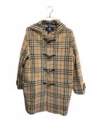 BURBERRY LONDONバーバリーロンドン）の古着「ノヴァチェックダッフルコート」｜ベージュ