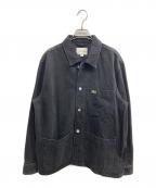 LACOSTEラコステ）の古着「ヘビーオンスデニムジャケット」｜ブラック