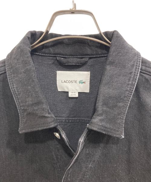 LACOSTE（ラコステ）LACOSTE (ラコステ) ヘビーオンスデニムジャケット ブラック サイズ:MLの古着・服飾アイテム