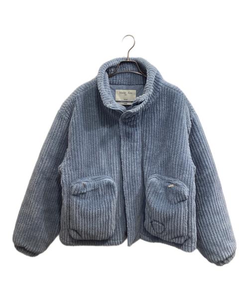 martin kim（マーティンキム）Martin Kim (マーティンキム) OUT POCKET FUZZY PUFFER JUMPER ブルー サイズ:FREEの古着・服飾アイテム