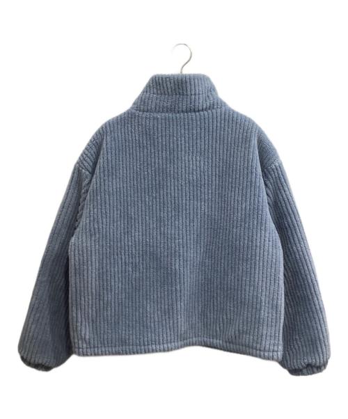 martin kim（マーティンキム）Martin Kim (マーティンキム) OUT POCKET FUZZY PUFFER JUMPER ブルー サイズ:FREEの古着・服飾アイテム
