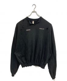 SHINYA KOZUKA（シンヤコズカ）の古着「DAMAGED ORDINARY GIANT CREW」｜ブラック