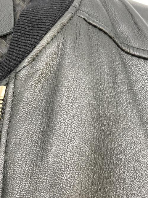 DOLCE & GABBANA（ドルチェ＆ガッバーナ）DOLCE & GABBANA (ドルチェ＆ガッバーナ) ツインジップレザージャケット ブラック サイズ:48の古着・服飾アイテム