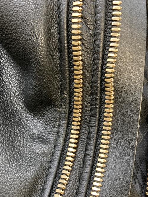 DOLCE & GABBANA（ドルチェ＆ガッバーナ）DOLCE & GABBANA (ドルチェ＆ガッバーナ) ツインジップレザージャケット ブラック サイズ:48の古着・服飾アイテム