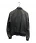 DOLCE & GABBANA (ドルチェ＆ガッバーナ) ツインジップレザージャケット ブラック サイズ:48：80000円