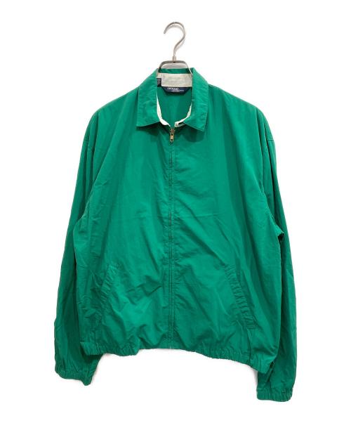 POLO RALPH LAUREN（ポロ・ラルフローレン）POLO RALPH LAUREN (ポロ・ラルフローレン) ナイロンスイングトップ グリーン サイズ:Mの古着・服飾アイテム