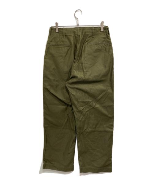 CIOTA（シオタ）CIOTA (シオタ) スビンコットン バックサテン ベイカーパンツ オリーブ サイズ:4の古着・服飾アイテム