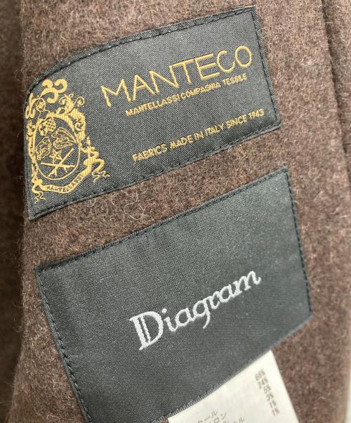 Diagram（ダイアグラム）Diagram (ダイアグラム) リバーウールジャケット ブラウン サイズ:36 未使用品の古着・服飾アイテム