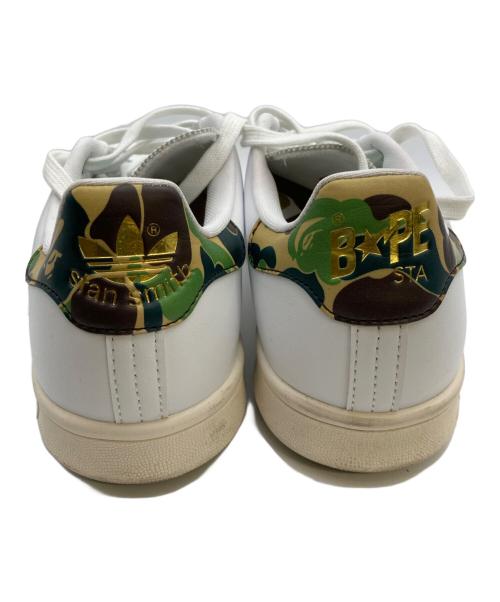 adidas（アディダス）adidas (アディダス) A BATHING APE (アベイシングエイプ) STAN SMITH GOLF CLOUD ホワイト サイズ:24の古着・服飾アイテム