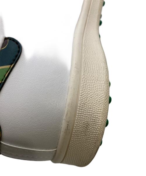 adidas（アディダス）adidas (アディダス) A BATHING APE (アベイシングエイプ) STAN SMITH GOLF CLOUD ホワイト サイズ:24の古着・服飾アイテム