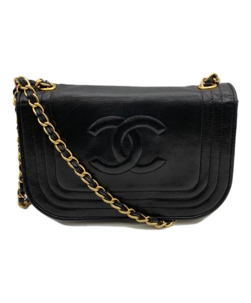 CHANEL（シャネル）CHANEL (シャネル) ココマークチェーンショルダーバッグ ブラックの古着・服飾アイテム