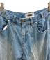 viavanda (ヴィアヴァンダ) OVERLAP TUCK DENIM PANTS インディゴ サイズ:M：12000円