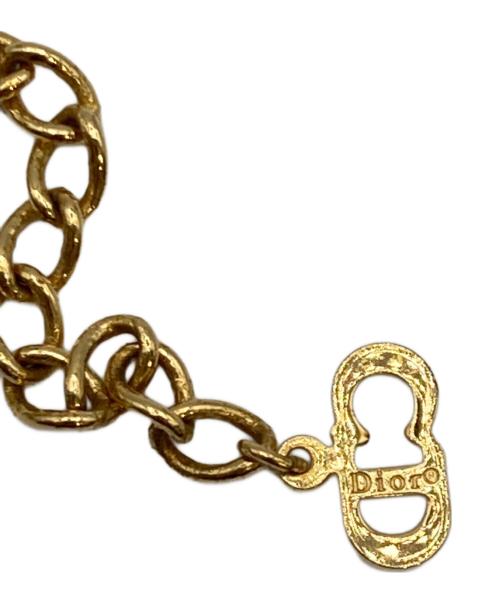 Christian Dior（クリスチャン ディオール）Christian Dior (クリスチャン ディオール) CDロゴネックレス ゴールドの古着・服飾アイテム