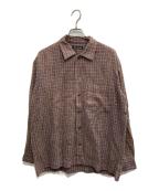 ISSEY MIYAKEイッセイミヤケ）の古着「キルティングチェックシャツ」｜グレー