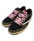 NIKE×Travis Scottナイキ×トラヴィススコット）の古着「エアジョーダン1 ロー OG SP-T "ブラック/ダークモカ"/	Air Jordan 1 Low OG SP-T "Black/Dark Mocha"」｜ブラック×ブラウン