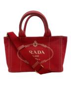PRADAプラダ）の古着「カナパ2WAYバッグ」｜レッド/ROSSO