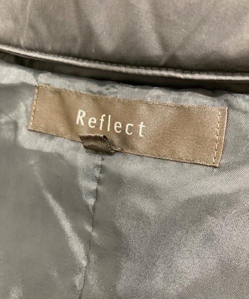 ReFLEcT（リフレクト）ReFLEcT (リフレクト) スタンドカラーフーデッドロングダウンコート ブラック サイズ:9の古着・服飾アイテム