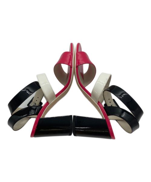 BOTTEGA VENETA（ボッテガベネタ）BOTTEGA VENETA (ボッテガベネタ) エナメルストラップサンダル ピンク サイズ:23㎝の古着・服飾アイテム