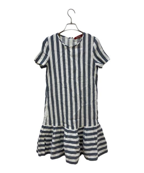 Max Mara Studio（マックスマーラ ストゥディオ）Max Mara Studio (マックスマーラ ストゥディオ) リネン混半袖ワンピース ホワイト サイズ:Lの古着・服飾アイテム