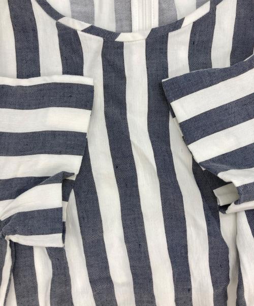 Max Mara Studio（マックスマーラ ストゥディオ）Max Mara Studio (マックスマーラ ストゥディオ) リネン混半袖ワンピース ホワイト サイズ:Lの古着・服飾アイテム