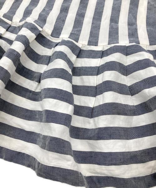 Max Mara Studio（マックスマーラ ストゥディオ）Max Mara Studio (マックスマーラ ストゥディオ) リネン混半袖ワンピース ホワイト サイズ:Lの古着・服飾アイテム