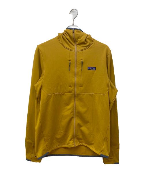 Patagonia（パタゴニア）Patagonia (パタゴニア) R1サーマル・フルジップ・フーディ イエロー サイズ:Lの古着・服飾アイテム