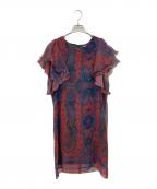 MULLERミューラー）の古着「ブラウスワンピース」｜レッド