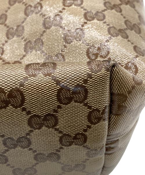 GUCCI（グッチ）GUCCI (グッチ) GGクリスタルトートバッグ ベージュの古着・服飾アイテム