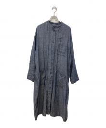 mizuiro-ind（ミズイロインド）の古着「リネンワンピース」｜インディゴ