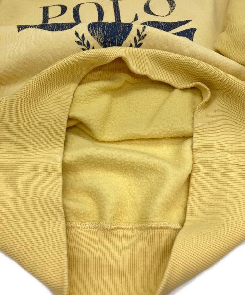 POLO RALPH LAUREN（ポロ・ラルフローレン）POLO RALPH LAUREN (ポロ・ラルフローレン) ピースラブプリントスウェット イエロー サイズ:XSの古着・服飾アイテム