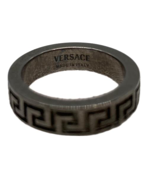 VERSACE（ヴェルサーチェ）VERSACE (ヴェルサーチェ) グレカデザインリング シルバー サイズ:16号の古着・服飾アイテム