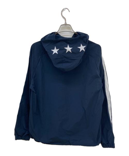 F.C.R.B.（エフシーレアルブリストル）F.C.R.B. (エフシーレアルブリストル) スタープリントロゴナイロンパーカー ネイビー サイズ:Mの古着・服飾アイテム