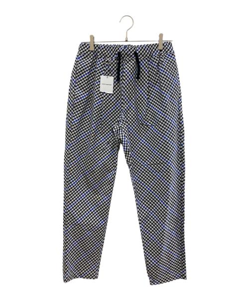 uniform experiment（ユニフォームエクスペリメント）uniform experiment (ユニフォームエクスペリメント) チェックイージーパンツ ホワイト×ブラック サイズ:S 未使用品の古着・服飾アイテム