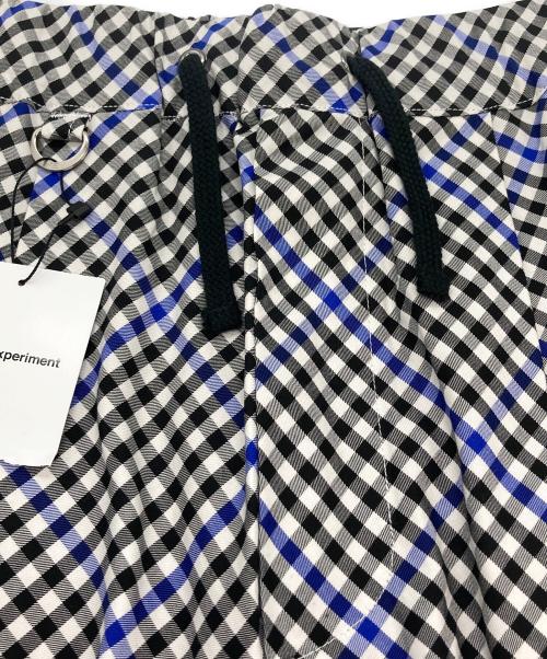 uniform experiment（ユニフォームエクスペリメント）uniform experiment (ユニフォームエクスペリメント) チェックイージーパンツ ホワイト×ブラック サイズ:S 未使用品の古着・服飾アイテム