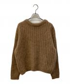 Acne studiosアクネ ストゥディオス）の古着「キッドモヘアブレンドニット」｜ブラウン