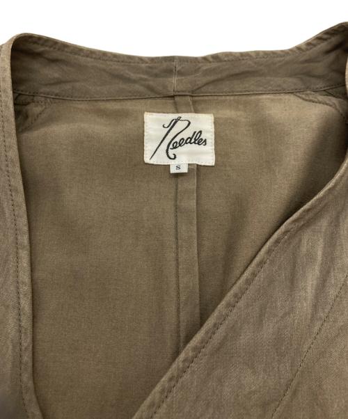 Needles（ニードルズ）Needles (ニードルズ) レーヨンコットンカーディガン ブラウン サイズ:Sの古着・服飾アイテム