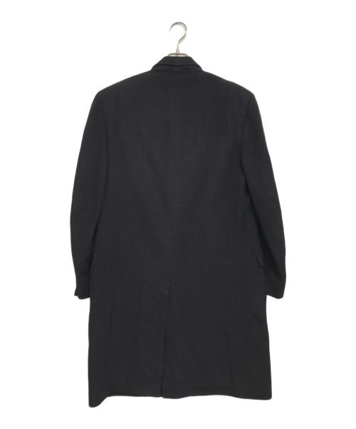 hughes&hatcher（ヒューズ&ハッチャー）hughes&hatcher (ヒューズ&ハッチャー) モンゴリアンカシミヤコート ブラック サイズ:表記なしの古着・服飾アイテム