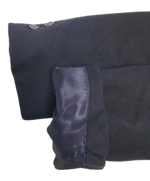 hughes&hatcher（ヒューズ&ハッチャー）hughes&hatcher (ヒューズ&ハッチャー) モンゴリアンカシミヤコート ブラック サイズ:表記なしの古着・服飾アイテム