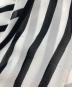 中古・古着 JUNYA WATANABE COMME des GARCONS ((ジュンヤワタナベ コムデギャルソン) ボーダーショールブラウス ブラック×ホワイト サイズ:Free：4000円
