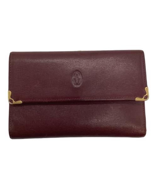 Cartier（カルティエ）Cartier (カルティエ) 3つ折り財布 レッドの古着・服飾アイテム