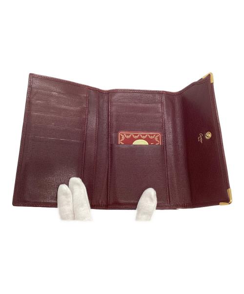 Cartier（カルティエ）Cartier (カルティエ) 3つ折り財布 レッドの古着・服飾アイテム