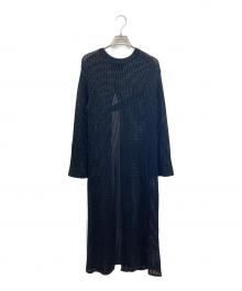 UNITED TOKYO（ユナイテッドトーキョー）の古着「ローゲージニットワンピース」｜ブラック