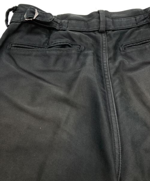 AURALEE（オーラリー）AURALEE (オーラリー) サイドシンチパンツ ブラック サイズ:Lの古着・服飾アイテム