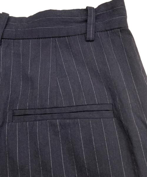 MAISON SPECIAL（メゾンスペシャル）MAISON SPECIAL (メゾンスペシャル) ストライプボンテージパンツ ネイビー サイズ:Mの古着・服飾アイテム