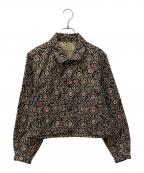 maturelyマチュアリー）の古着「ジャガードジャケット」｜ブラウン