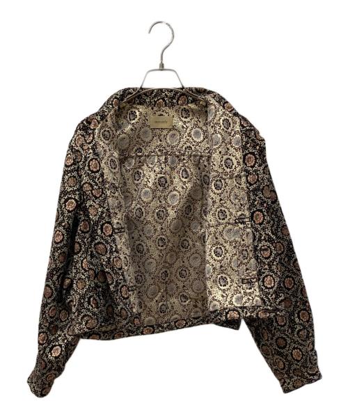 maturely（マチュアリー）maturely (マチュアリー) ジャガードジャケット ブラウン サイズ:FREEの古着・服飾アイテム