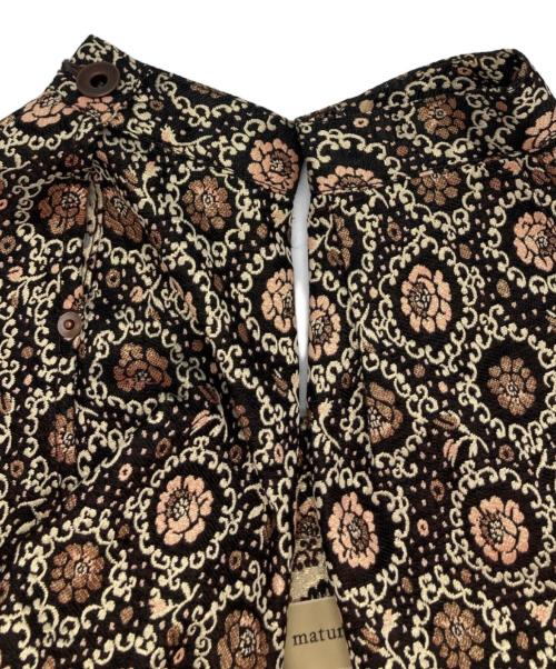maturely（マチュアリー）maturely (マチュアリー) ジャガードジャケット ブラウン サイズ:FREEの古着・服飾アイテム