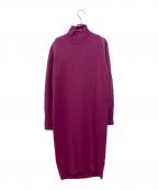 DIESELディーゼル）の古着「バッグオープンニットワンピース」｜パープル