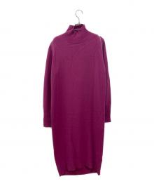 DIESEL（ディーゼル）の古着「バッグオープンニットワンピース」｜パープル