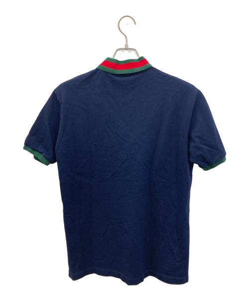GUCCI（グッチ）GUCCI (グッチ) ポロシャツ ネイビー サイズ:175/96Aの古着・服飾アイテム